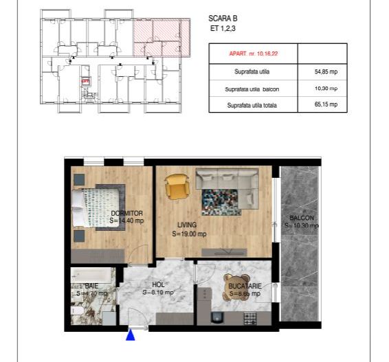 AP. 2CAM. SPATIOS - BLOC PREMIUM P+4 / PALLADY.COMISION 0%! - Poză 1