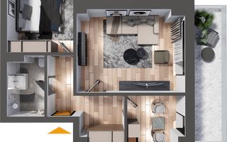 Promo! Apartament NOU 2 camere 68 mp + loc de parcare Cug 138800 euro - Poză 5