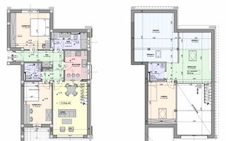 Penthouse 5 camere, 3 băi, finisat la cheie, orientare SUD - întabulat - Poză 9
