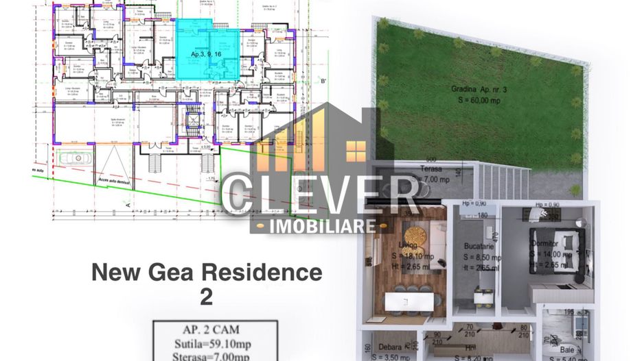 Apartament 2 camere Theodor Pallady Gradina Proprie 60mp - Poză 5