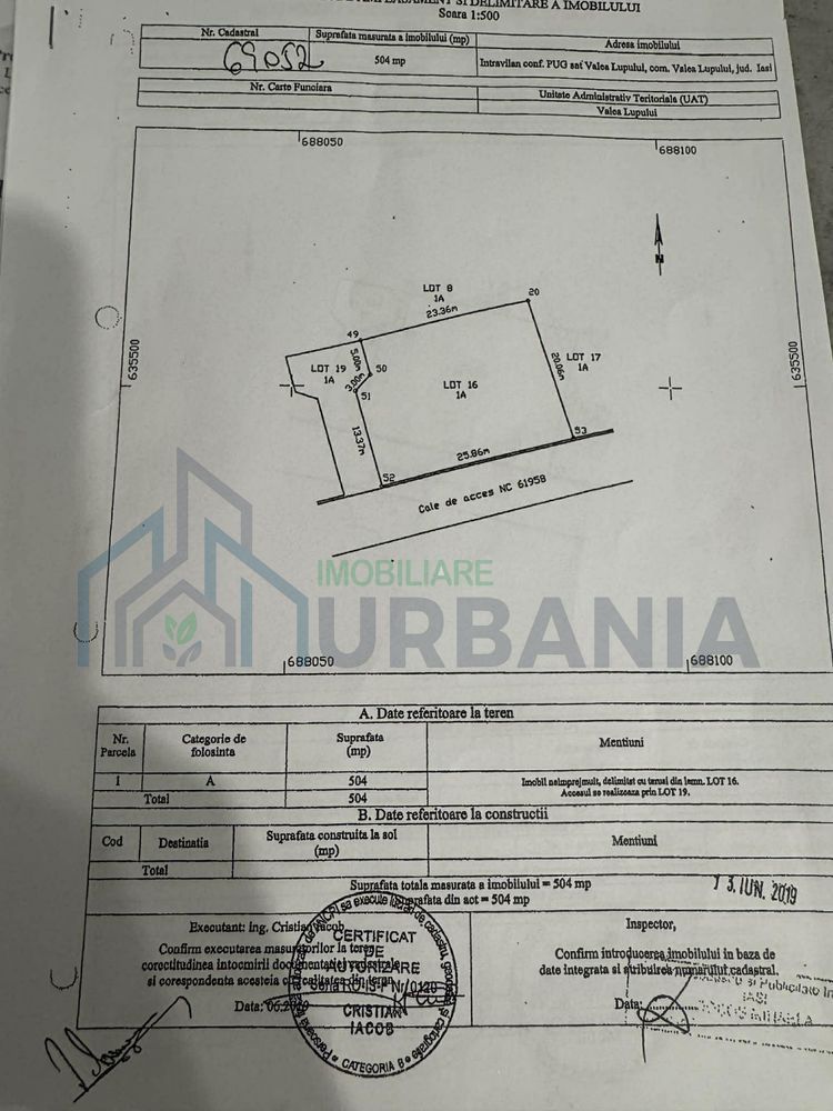 Teren intravilan cu utilități în Valea Lupului - Poză 5