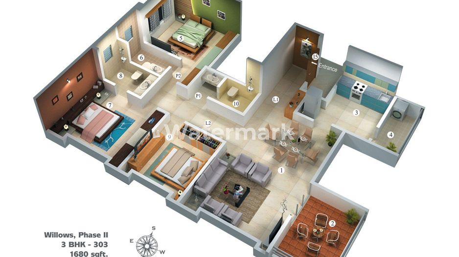 Apartament cu 3 camere în zona Dristor - Schiță 24