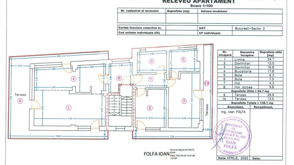 Penthouse 3 camere lux - Floreasca | Loc de parcare - Poză 15