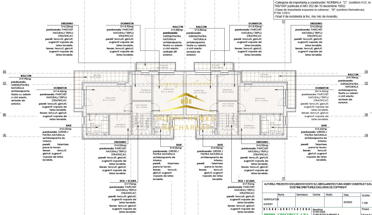 Vând vila în duplex 4 camere, 3 dormitoare, 4 bai, 2 locuri parcare - Poză 18