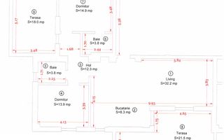 COMISION 0%. Penthouse cu 2 terase in bloc nou din zona Aradului - Poză 14