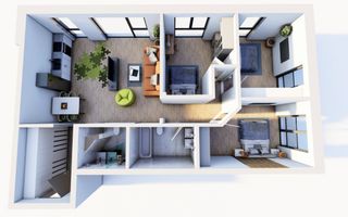 Apartament 4 camere , 95,05 mp utili , Etaj 1 , Finisaje Premium - Poză 6