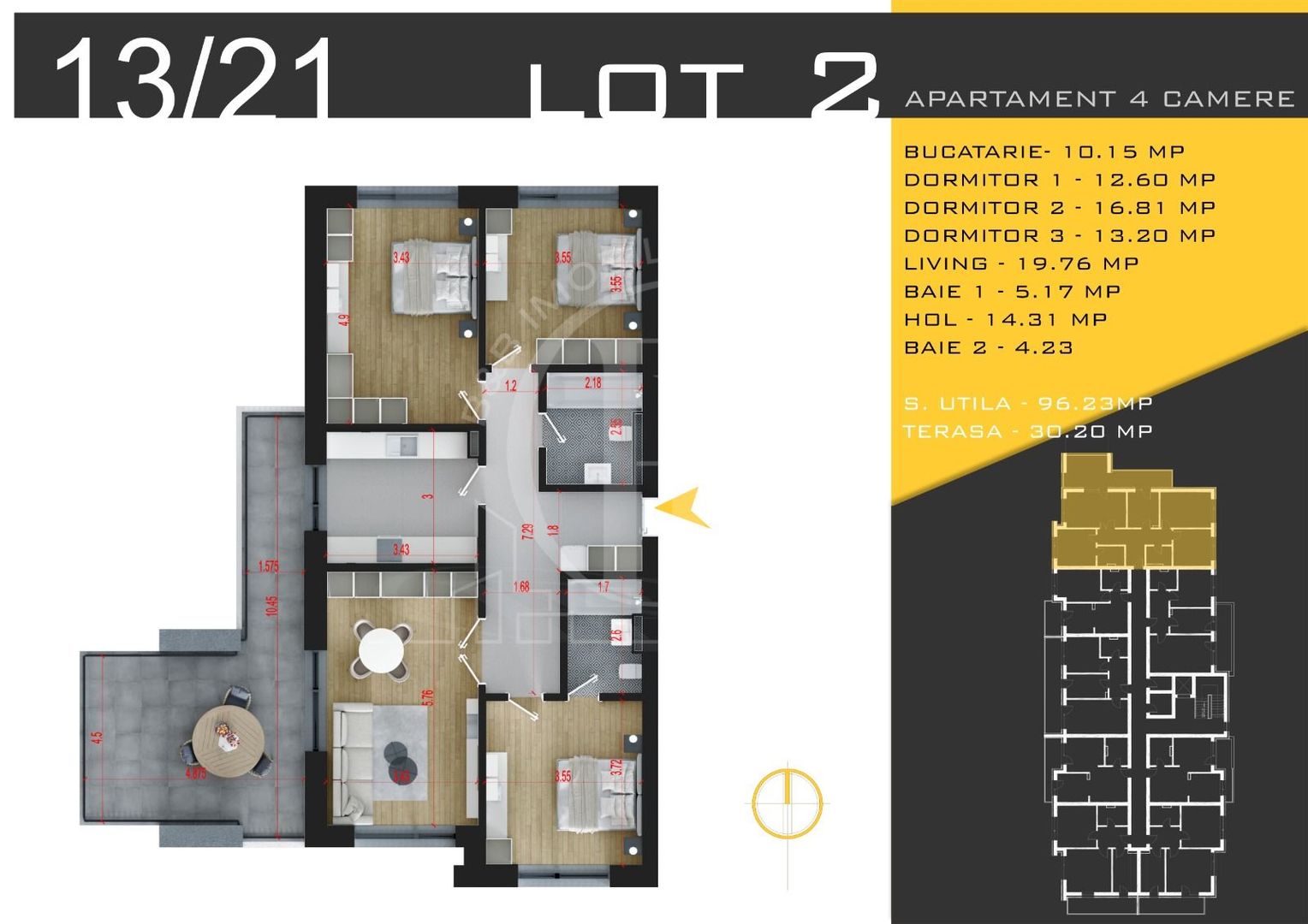 4 camere  Titan Pallady  Metrou Nicolae Teclu - Schiță 11