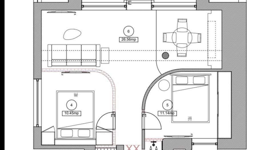 PRIMA INCHIRIERE PIATA ROSETTI 3 CAMERE - Schiță 18