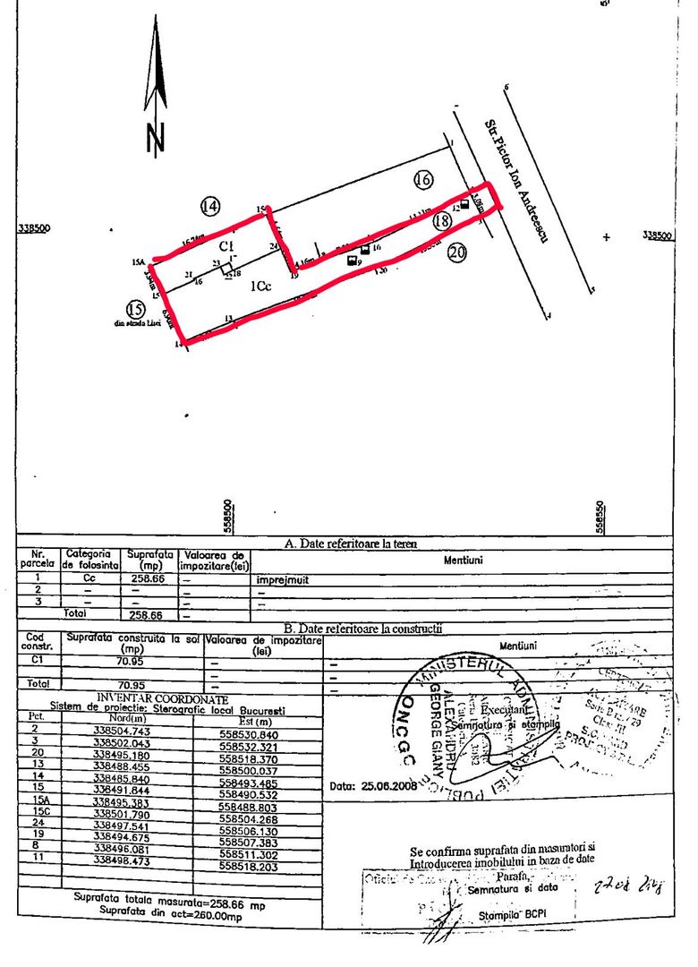 FOISORUL DE FOC | Teren 259mp cu casa veche 9 min metrou Iancului - Schiță 2