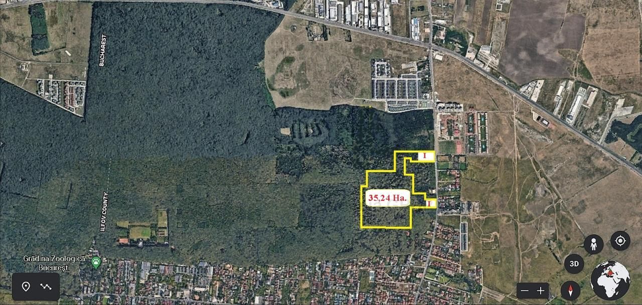 Oportunitate unica investitie ! Pipera 35,24 Ha. teren partial in intravilan - Poză 3