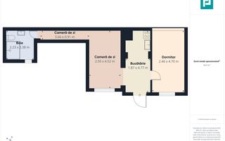 Apartament 2 camere utilat modern,  Zona Centrala - Poză 10