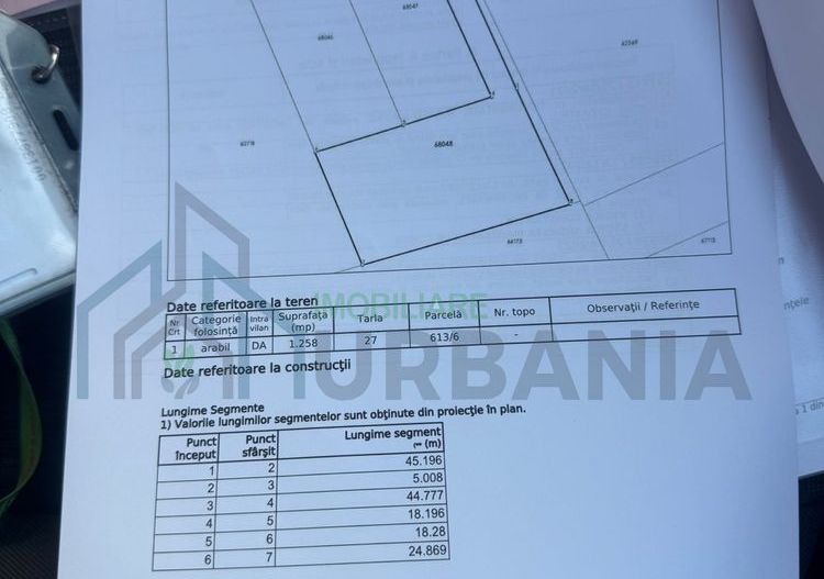 Teren intravilan de vanzare, Valea Lunga, Comuna Holboca, Iasi - 1280 mp - Poză 1