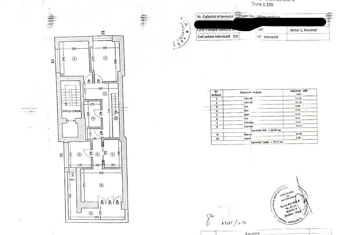 4 camere 139MP || DUPLEX || DOROBANTI CAPITALE - Schiță 11