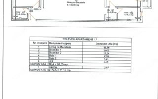 Ap. 3 camere, 71 mp, certif. energetic A, et 5 ( M) - Poză 3