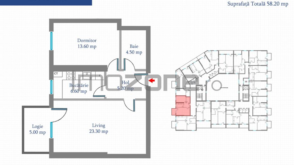 Apartament 2 Camere | 65 mp | Bloc Nou | Metrou Pacii / Preciziei | Militari - Poză 5