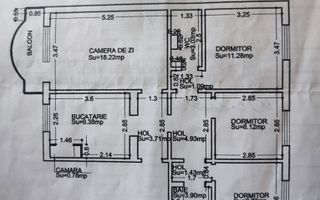 Apartament cu 4 camere/ Decomandat/  74 mp/ Dancu - Poză 11