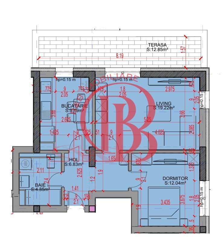Apartament 2 camere Promo Loc Parcare Theodor Pallady - Schiță 2