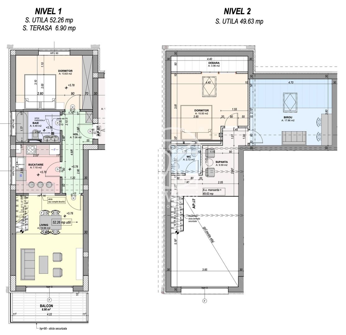 Penthouse 4 camere, 2 bai, finisat la cheie  (NCL-7A-Mo-ap.7) - Poză 5