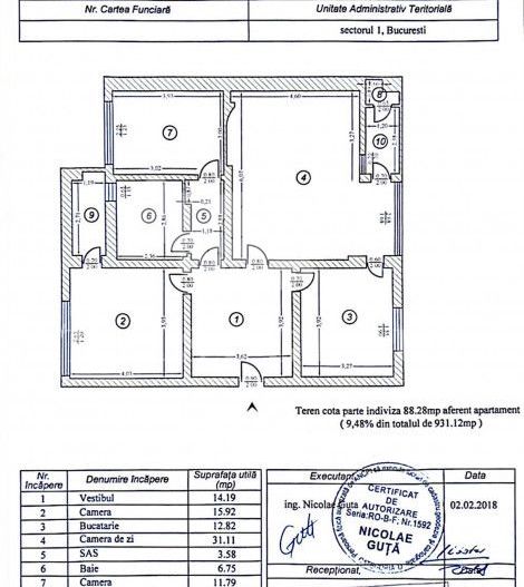 Apartament 3 camere Aviatorilor | Piața Charles de Gaulle - Poză 20