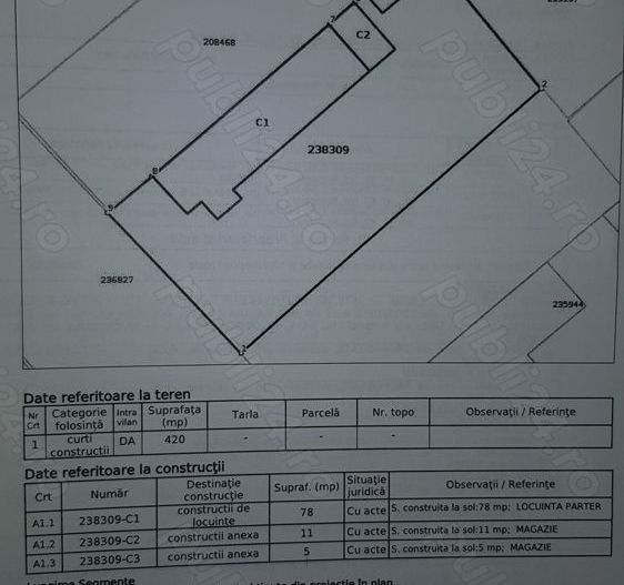 Casă Demolabila-Teren de vanzare - Poză 3