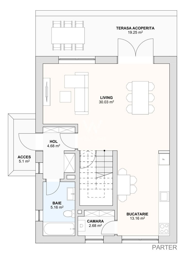 Casă individuală nouă cu pod – 4 camere – Șura Mică - Schiță 5