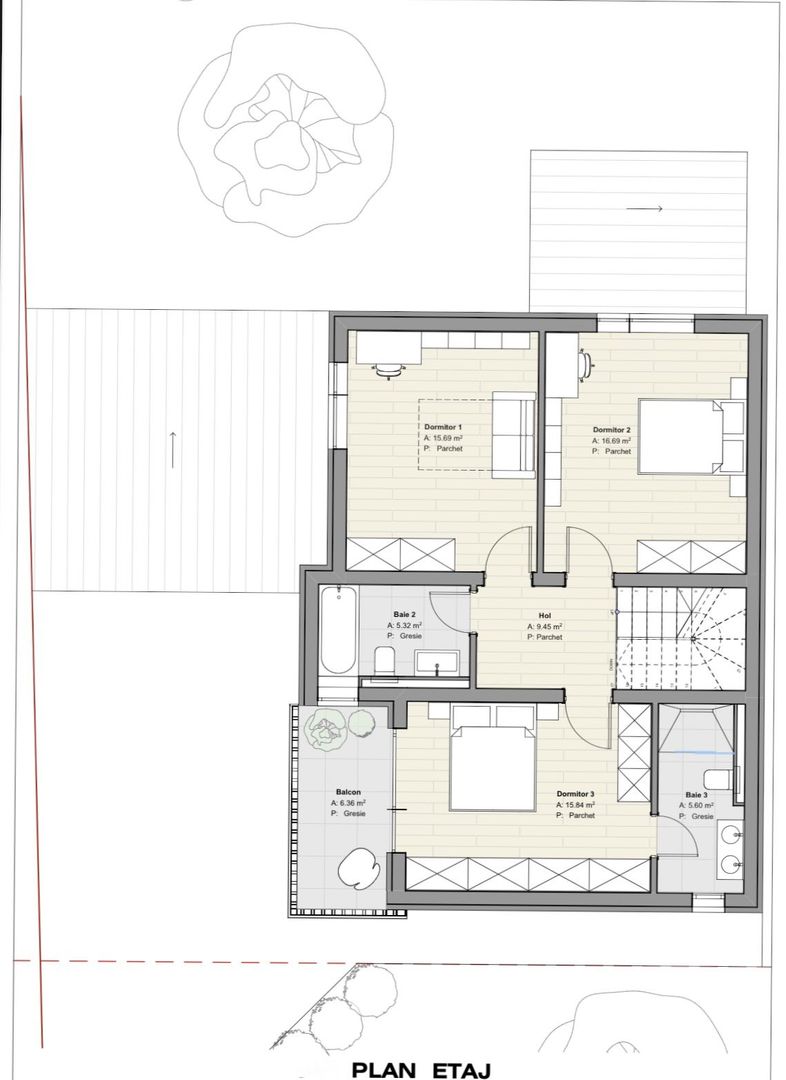 Casa individuala - 172 mp util - terasa rooftop cu jacuzzi , 550 teren - Poză 14