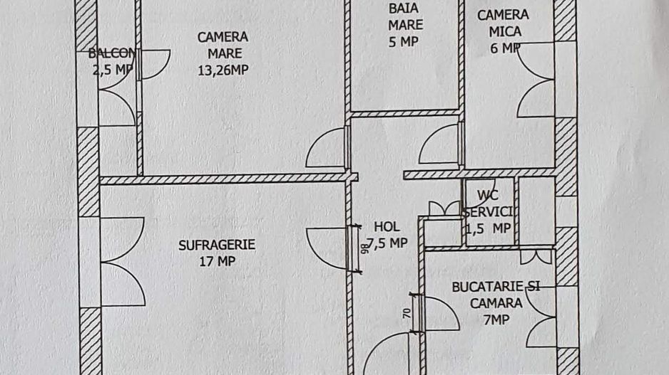 Tractorul zona Cerna, de vanzare apartament 3 camere cf I decomandat - Poză 7