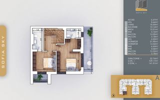4 camere  duplex -  Titan Pallady  7 min Metrou N Teclu - Schiță 11