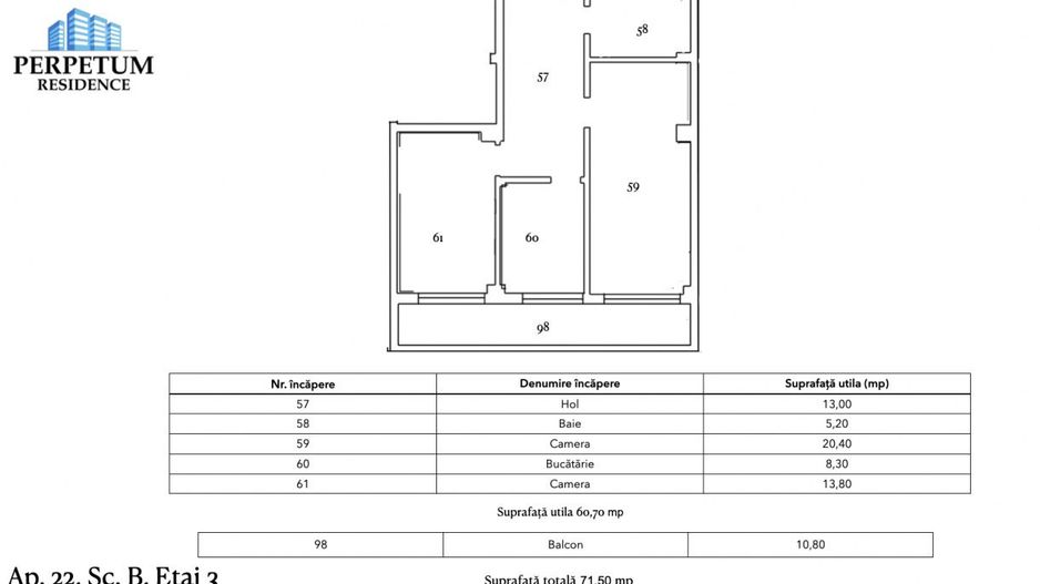 Tomis Nord -Vanzare apartament decomandat cu 2 camere,  bloc nou. - Poză 4