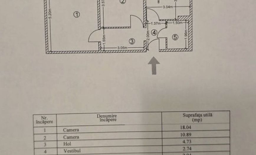 Apartament 2 camere gata de mutare Valea Oltului, Drumul Taberei - Schiță 12