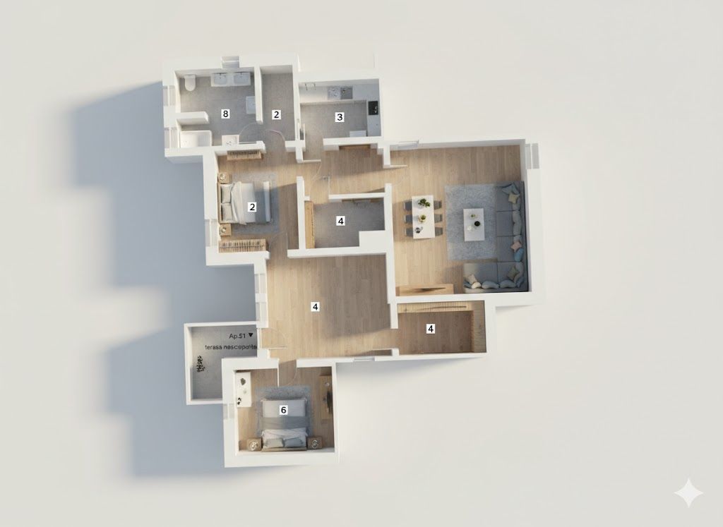 Apartament Spațios 4 Camere + Saună – Lazu, Constanța - Poză 5