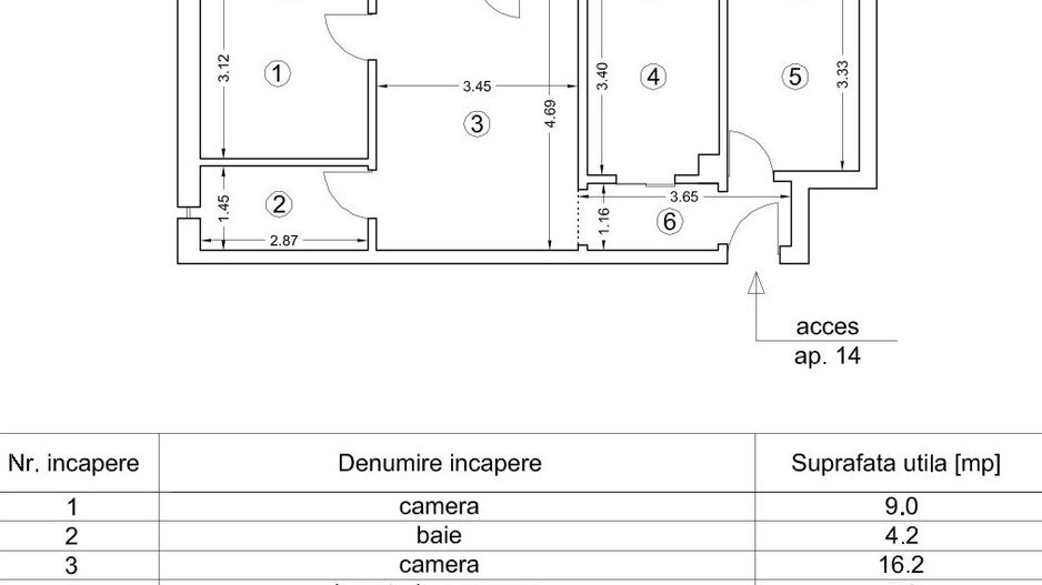 Apartament 3 camere, mobilat, utilat, Ghimbav, Brasov - Poză 8