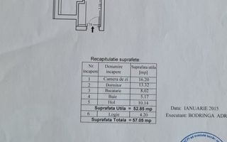 2 Camere - 57MP | Decomandat | Bloc 2016 | Parcul Liniei-M Lujer 5 min - Schiță 8