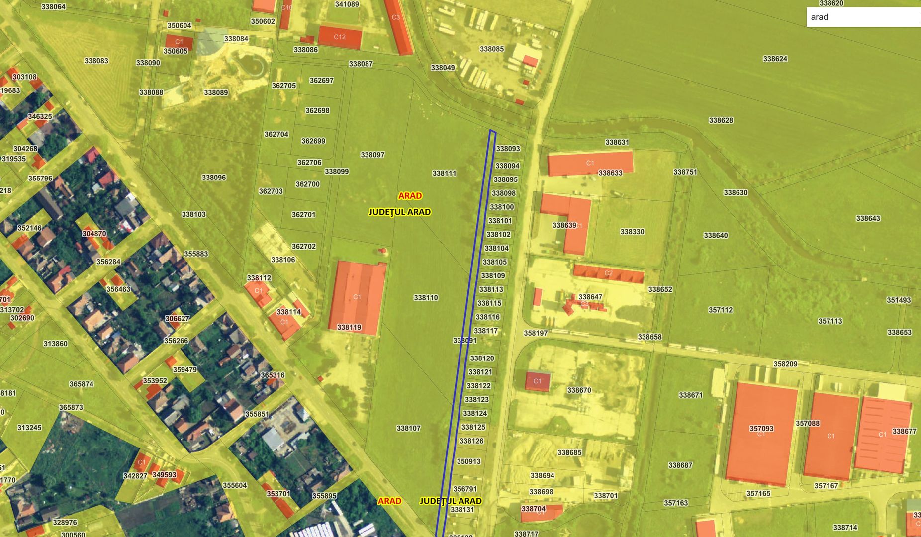 Teren cu PUZ in Arad, servicii, industrie, depozitare 8.307 mp - Poză 6