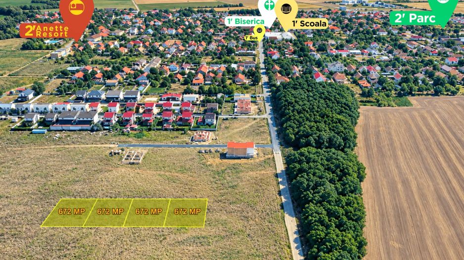 Parcele | Intravilan | 672 MP | Covaci | Comision 0 - Poză 2