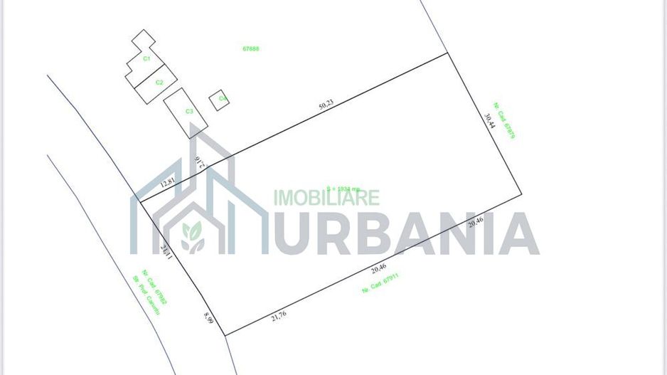Teren intravilan de vânzare în Golaiesti, județul Iași – 1934 mp - Poză 1