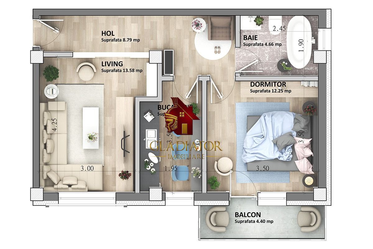 Apartament 2 camere, decomandat, bloc nou, Capat CUG - Lunca Cetatuii - Poză 2