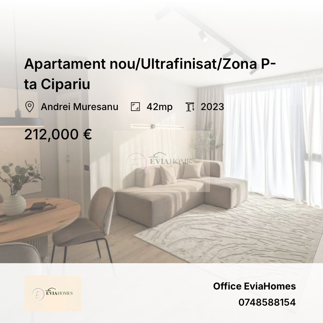 Apartament nou/Ultrafinisat/Zona P-ta Cipariu - Poză 1