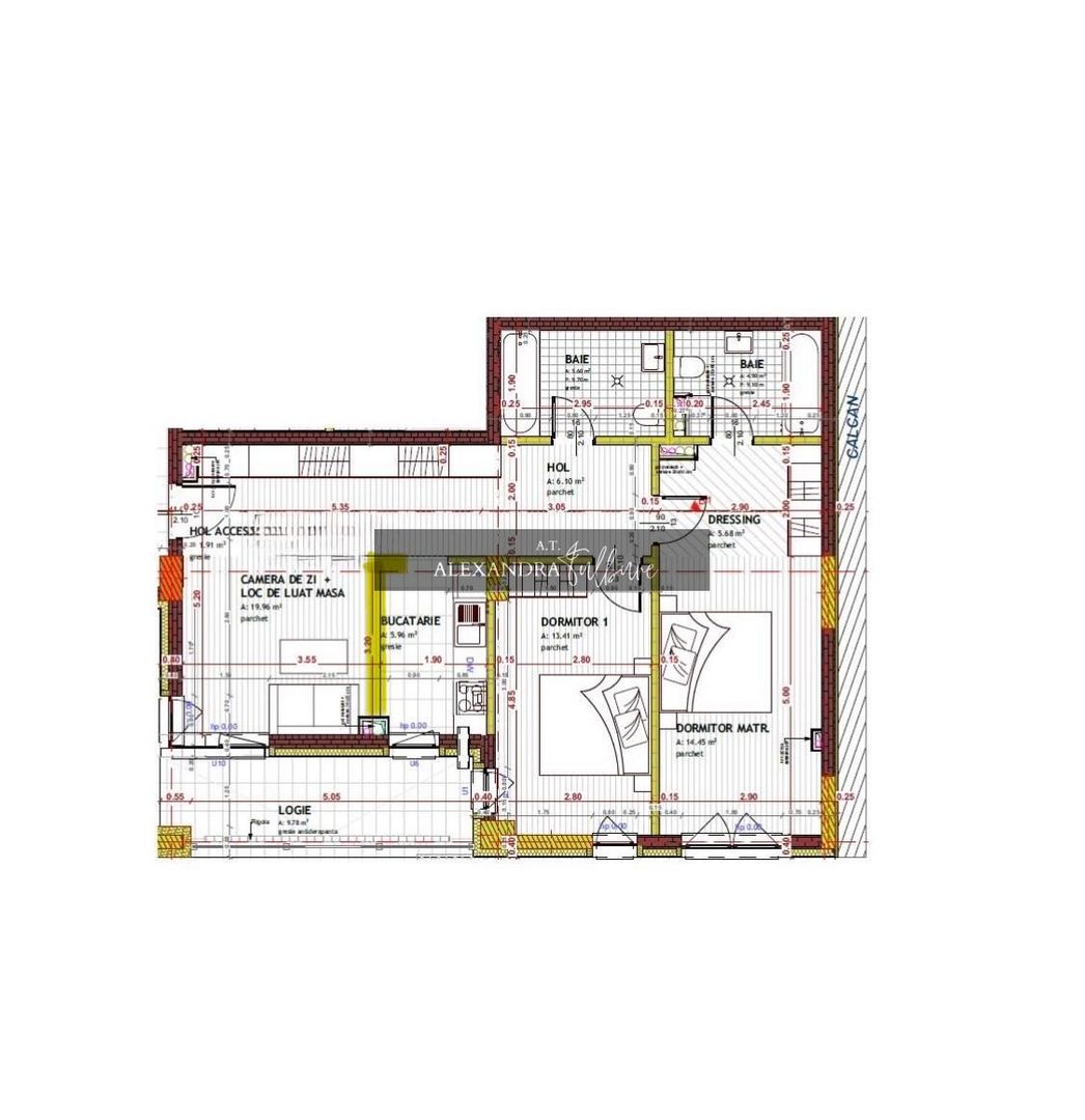 Apartament semifinisat 4 camere I Strada Tineretului I Floresti - Poză 2