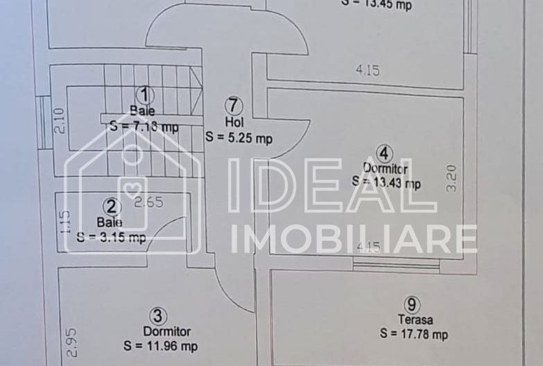 Casa Individuala Moderna cu 4 camere  si garaj, in Sura Mare - Schiță 17