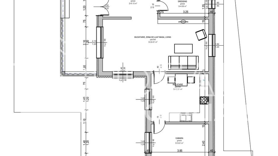 Casa Individuala pe un singur nivel cu 2200 mp de curte, in Săcel - Schiță 9