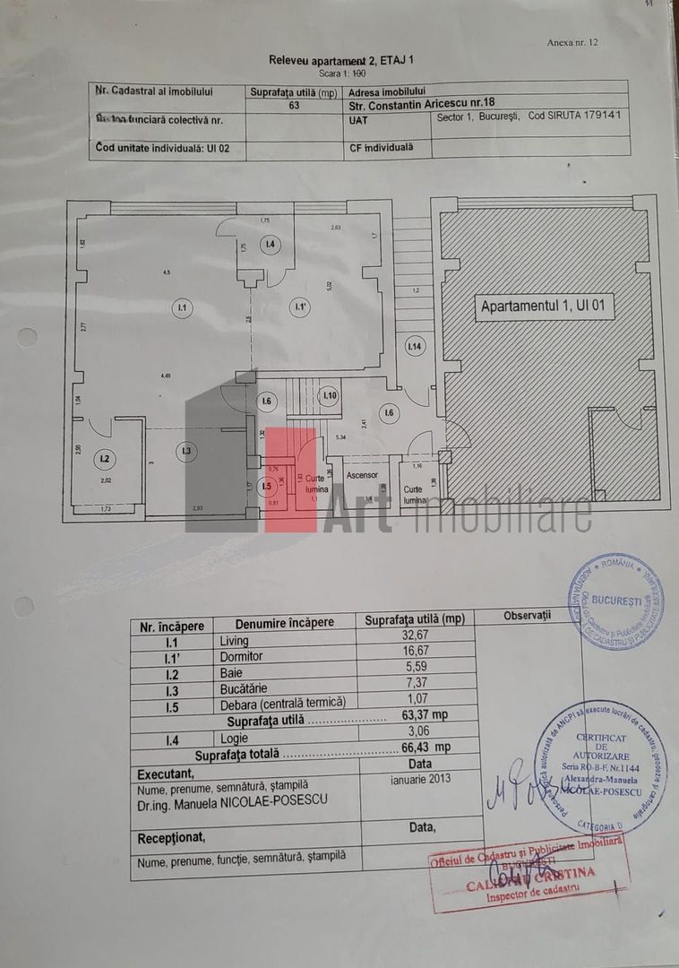 De vanzare apartament 2 camere lux bloc boutique - Poză 10