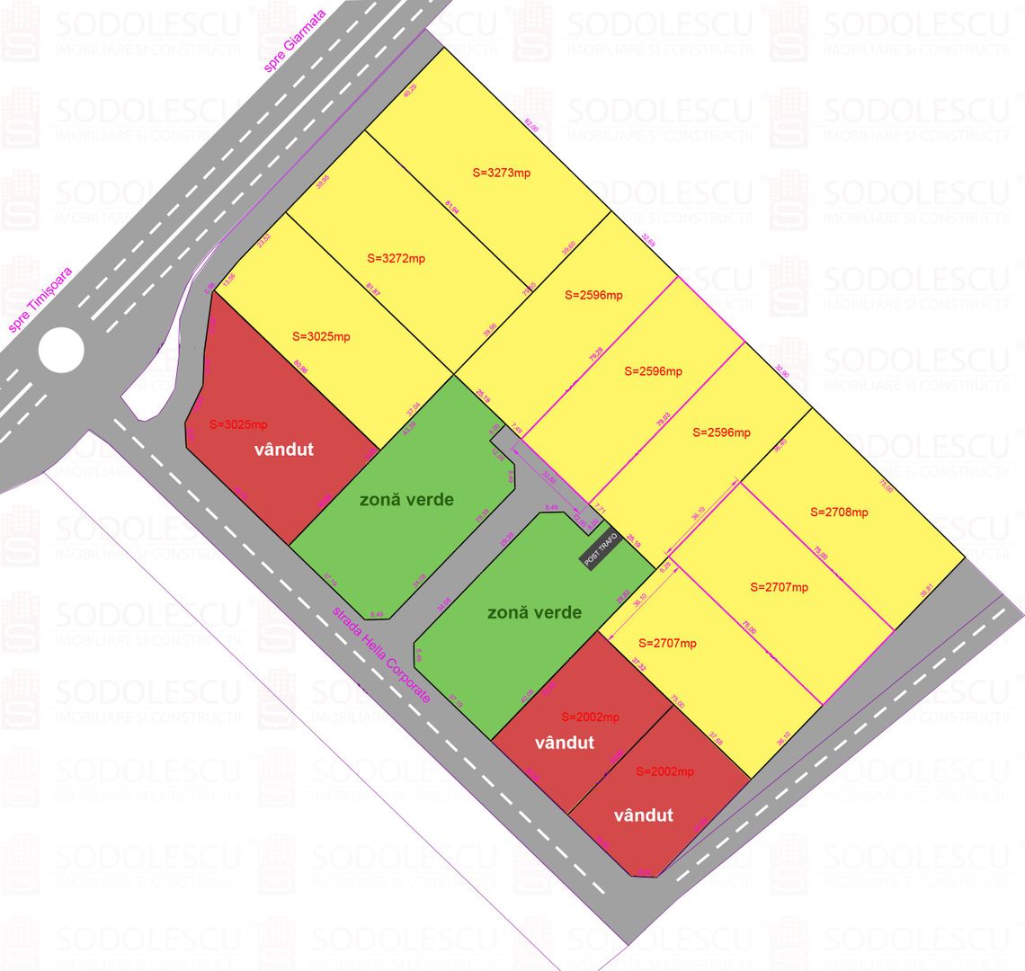 Parcele teren industrial cu PUZ - 2.700 mp, Giarmata - Poză 6