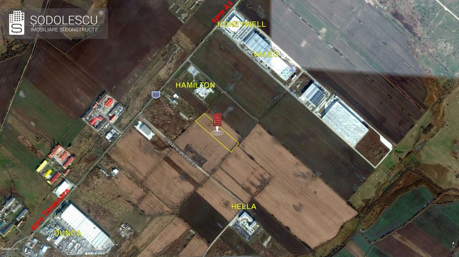 Teren industrial parcele 5.000  zona HAMILTON-Giarmata - Poză 1