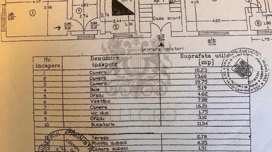 4 Camere | Dacia - Aurel Vlaicu |  Parter inalt - Schiță 22