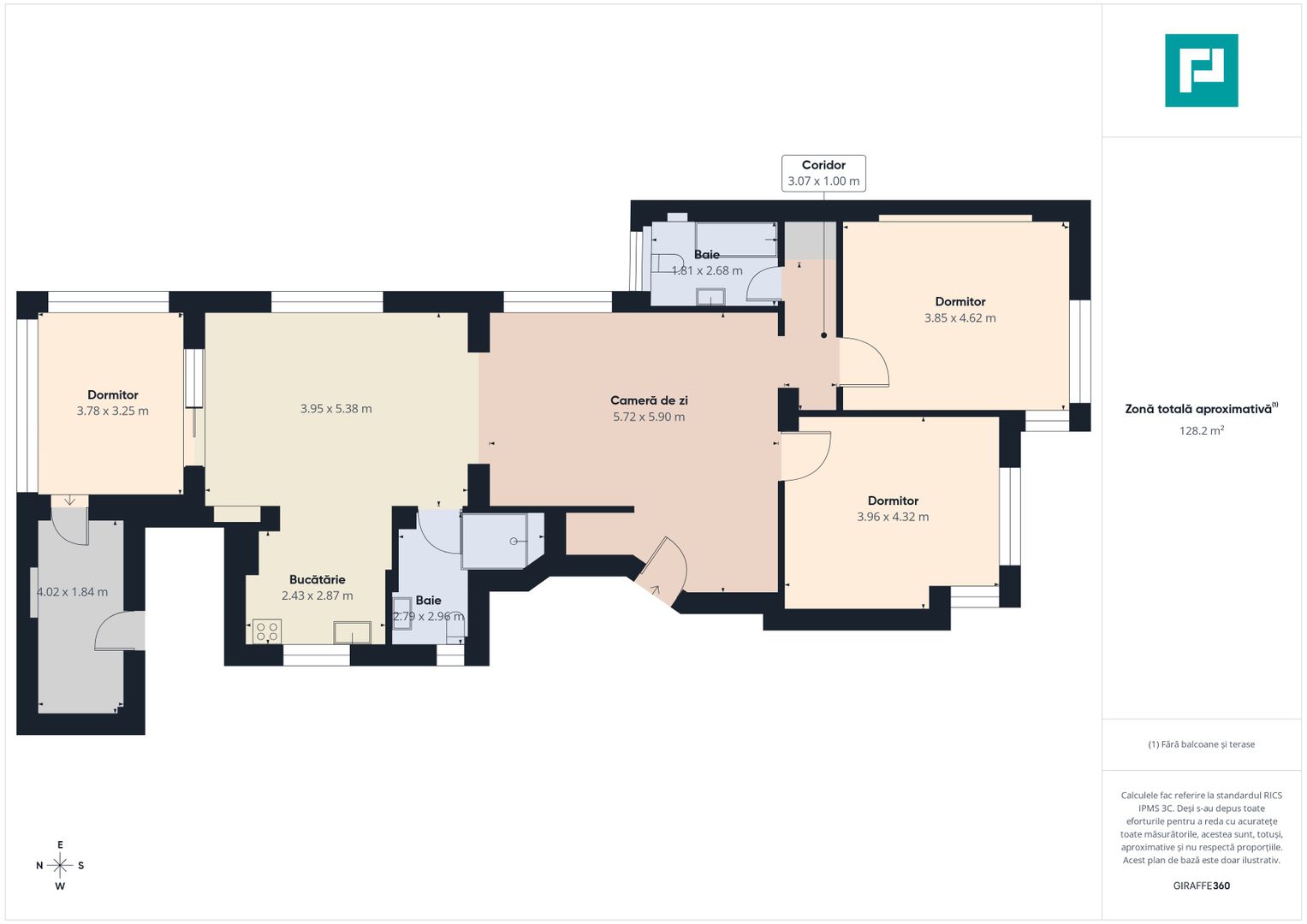 Apartament modern cu 4 camere pe Bulevardul Dacia - Poză 8