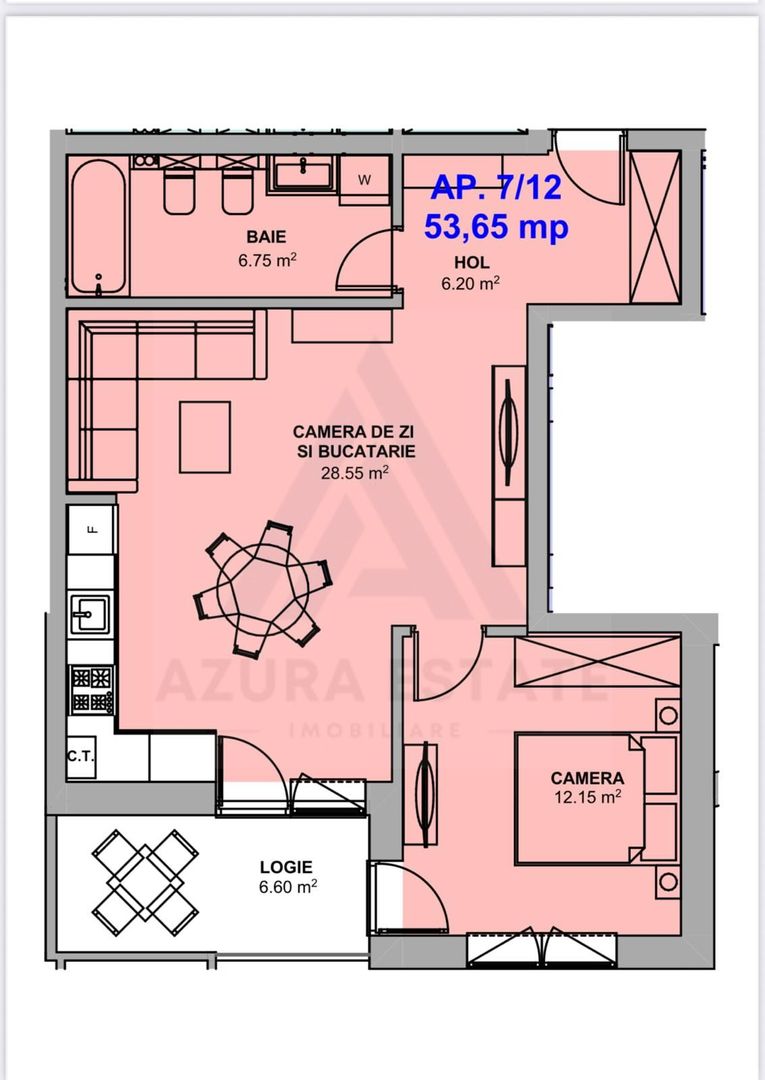 Apartament finisat modern 2 camere loggie si parcare pe Doamna Stanca - Poză 2