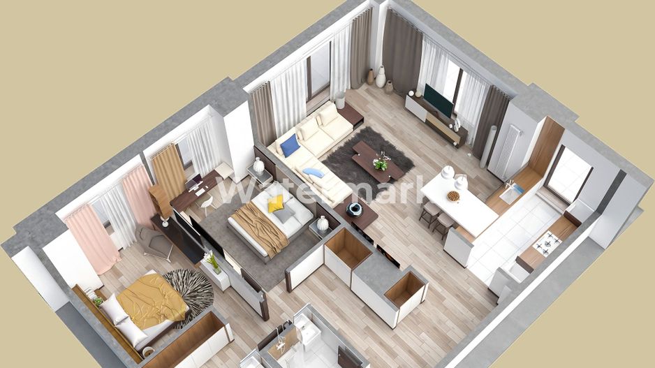 Apartament 3 camere Tip A1 1 - Poză 3