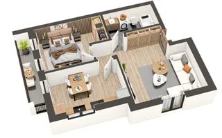 Apartament 2 camere decomandate proiect Premium Ratiu- Selimbar - Schiță 16