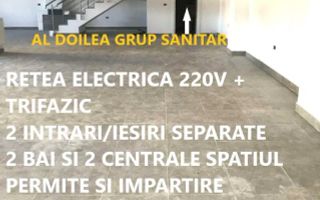Spatiu comercial nou amenajat 2 intrari/2bai/2centrale/PVC tripan - Poză 12